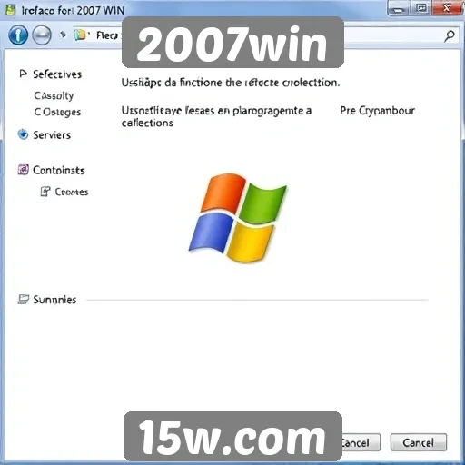 Avaliação da interface do usuário do 2007win